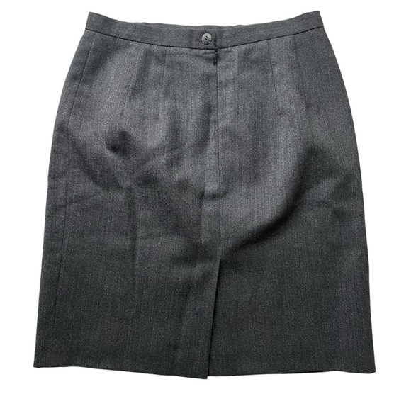 Talbots Petite 2pc Skirt Suit Blazer Jacket Gray Size 8P Wool NWOT Business - Picture 9 of 13